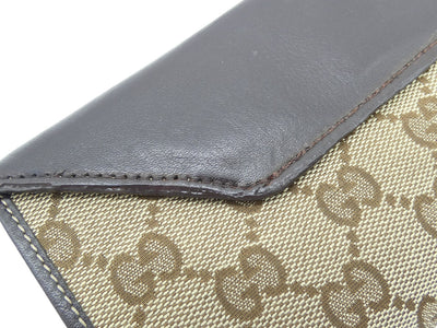 Gucci Continental GG Canvas Heart Vintage Long Wallet