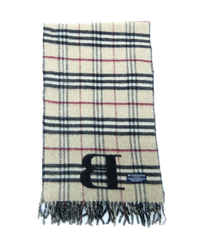 Burberry Wool and Cashmere Nova Check and Black Reversible Scarf Scarf Burberry