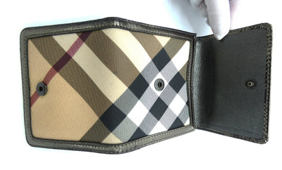 Burberry Nova Check Star Studded Wallet