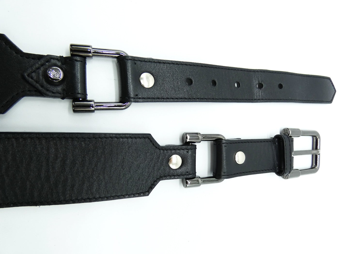 Burberry Prorsum Black Leather Equestrian Belt