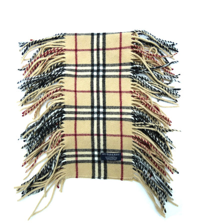 Burberry Lambswool Classic Nova Check Camel Happy Scarf Scarf Burberry
