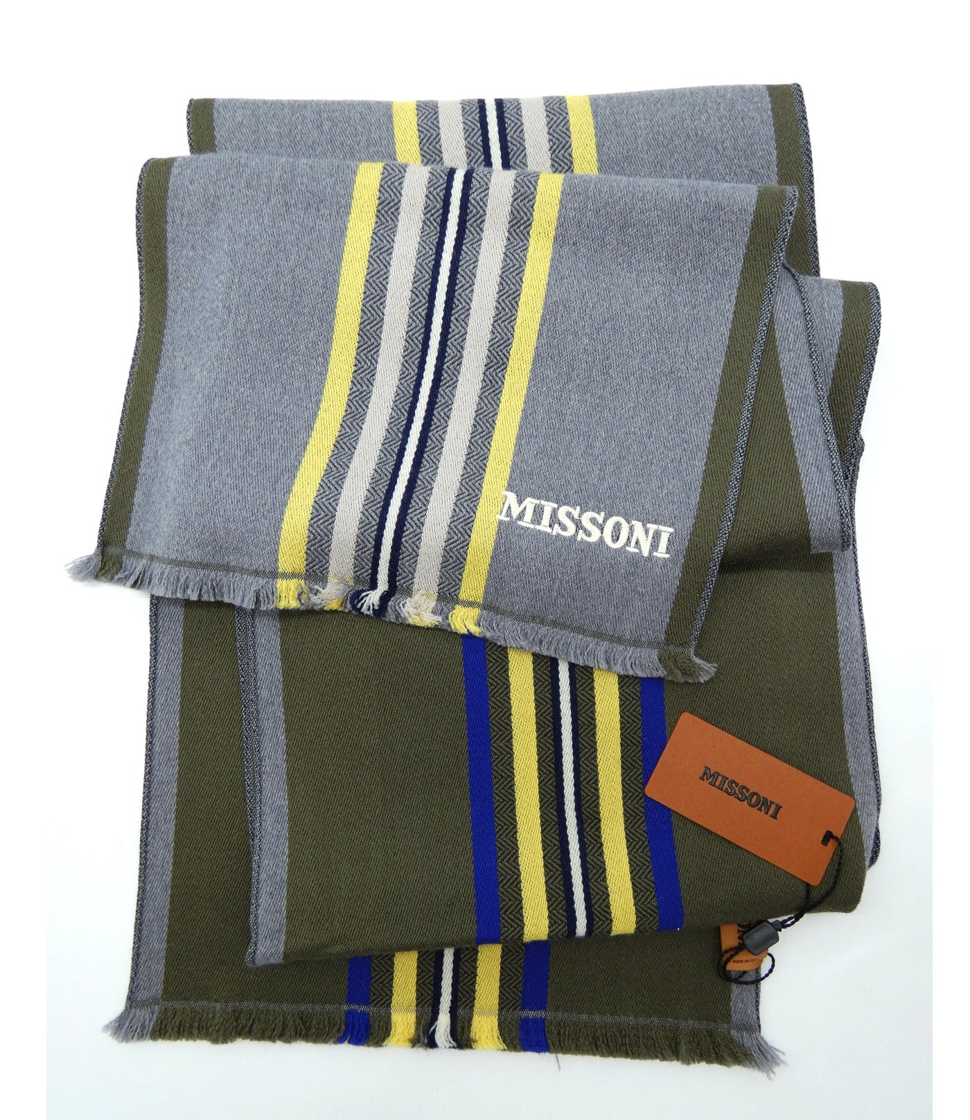 Missoni Multi Striped Wool Scarf