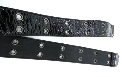 Burberry Black Patent Leather Belt Belt Burberry
