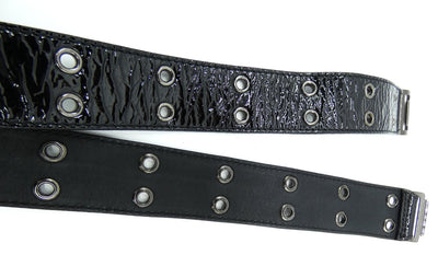 Burberry Black Patent Leather Belt