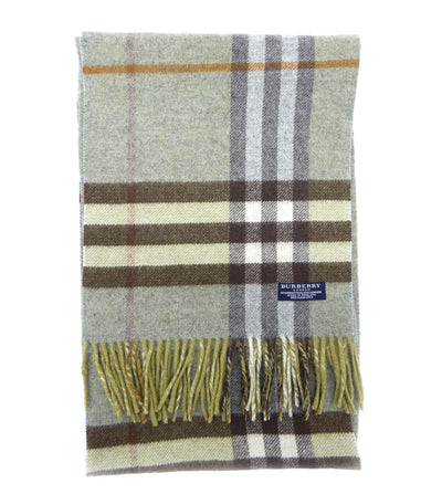 Burberry Cashmere and Wool Giant Nova Check Reversible Scarf