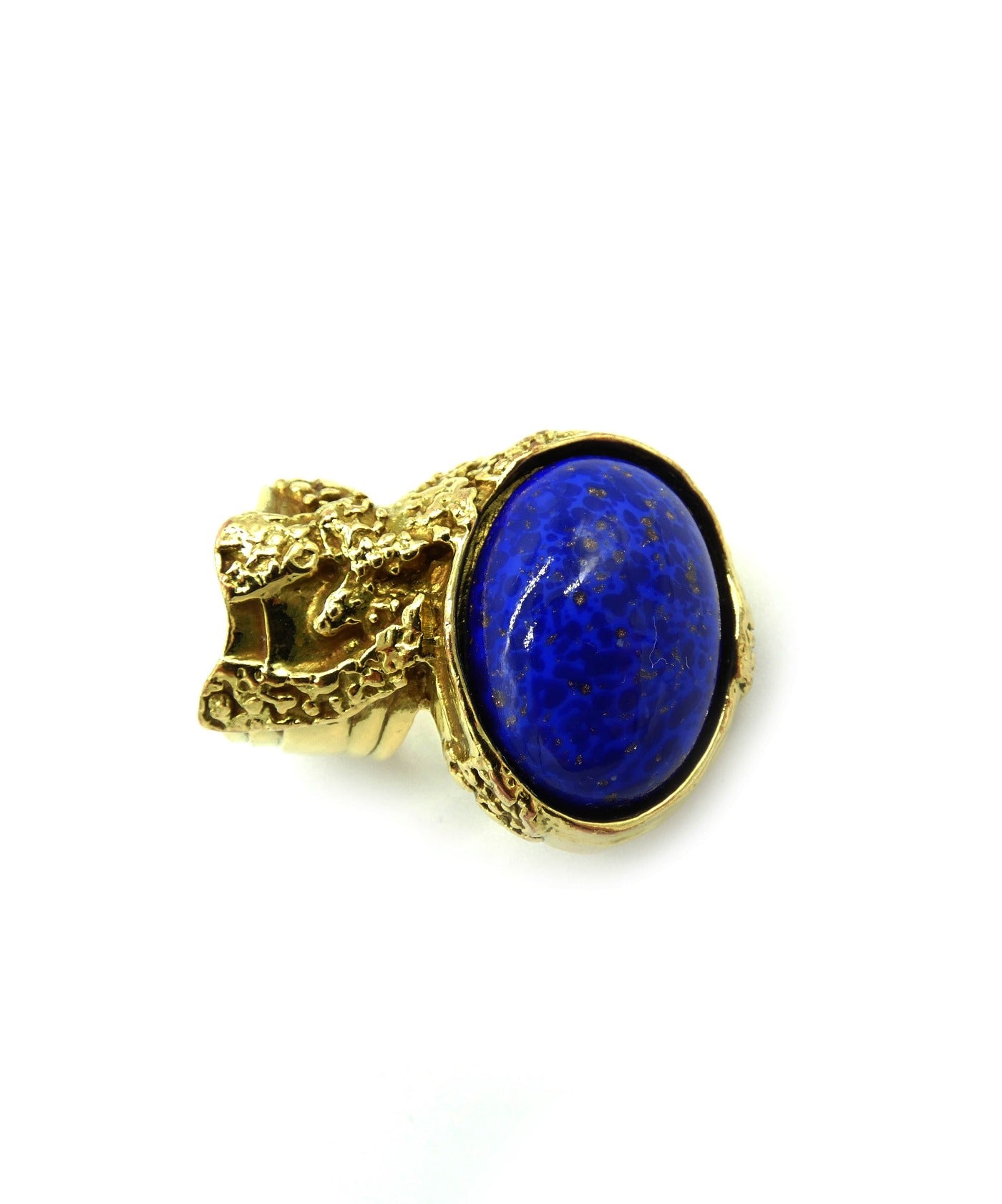 YSL Royal Blue and Gold Arty Ring Ring YSL