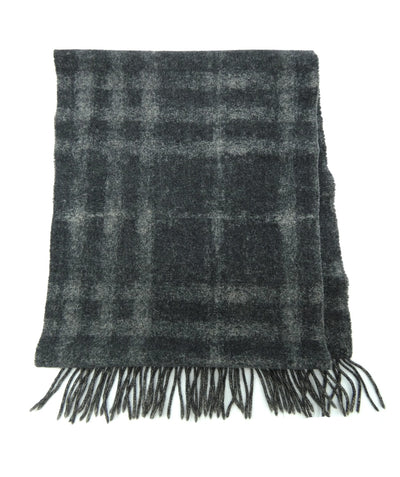 Burberry Cashmere and Wool Giant Nova Check Grey Scarf