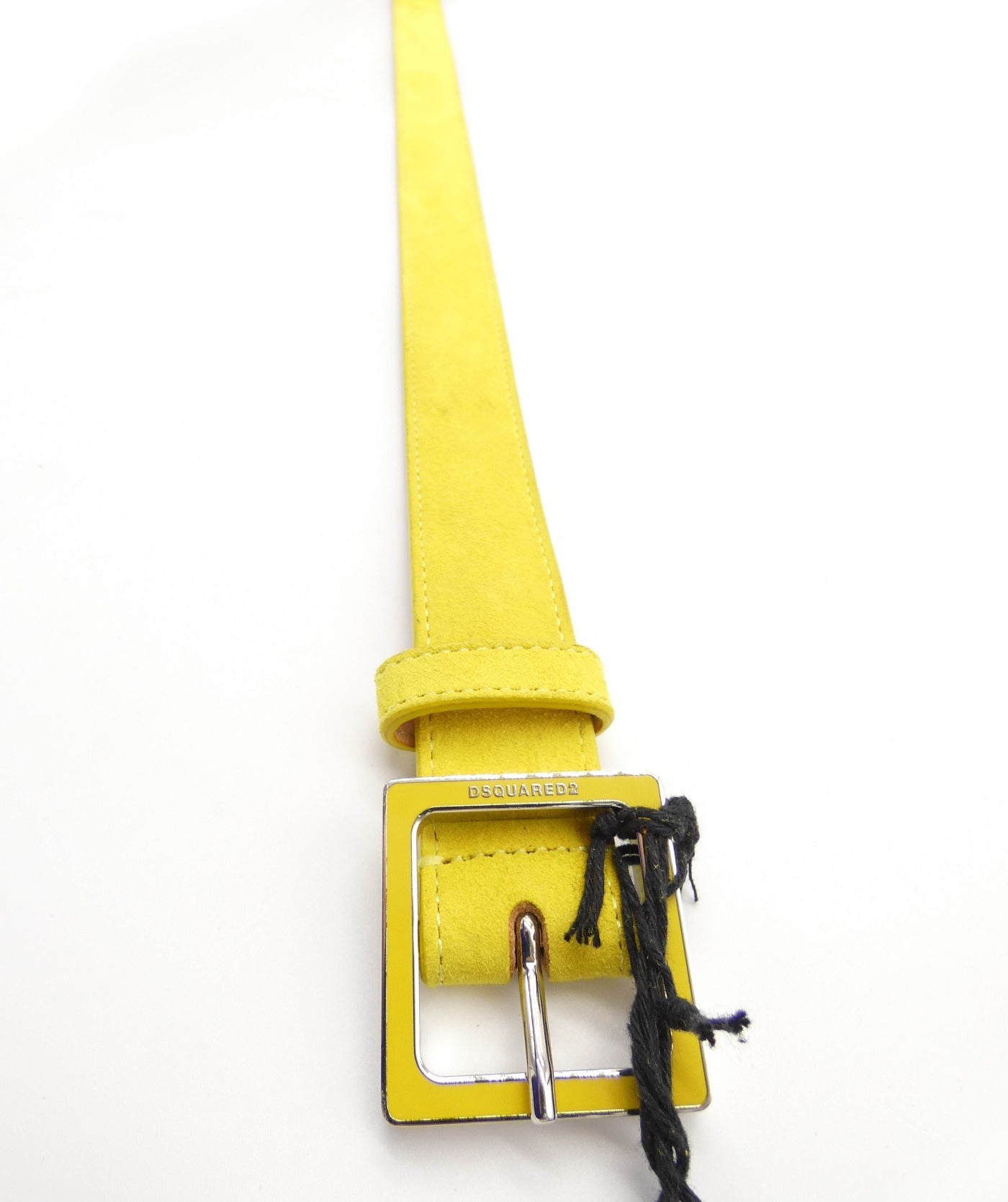 DSquared2 Yellow Suede Belt Belt DSquared2