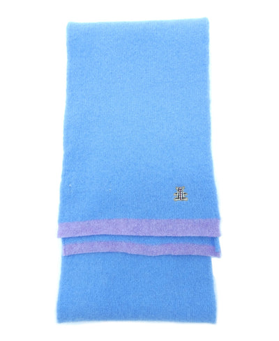 Burberry Lambswool Solid Blue Child's Scarf