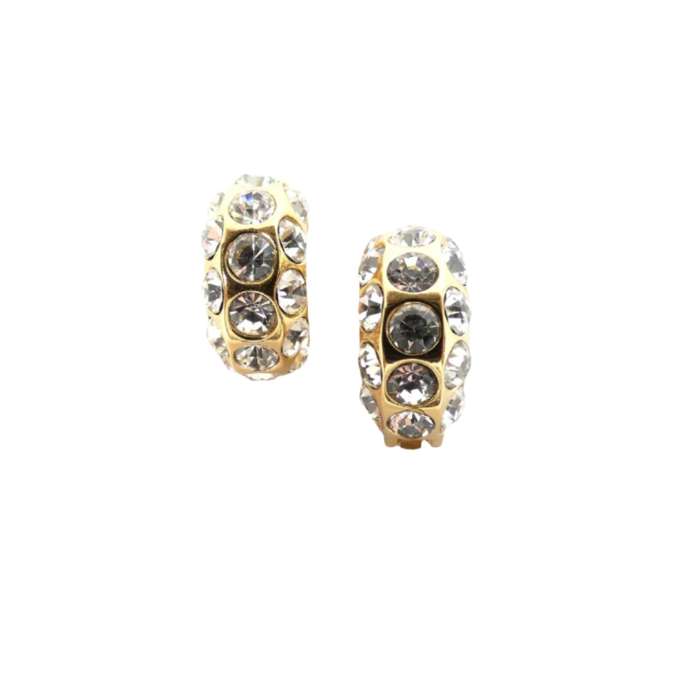 Christian Dior Swarovski Crystal Clip Earrings Earrings Christian Dior