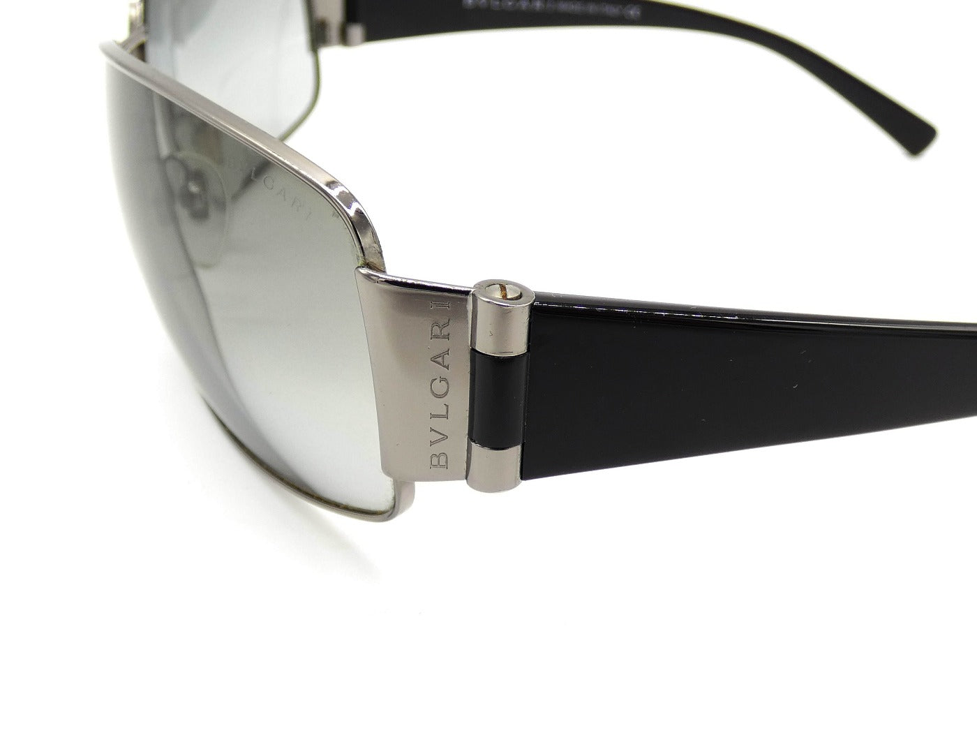 Bvlgari Black and Silver Sunglasses 554 Sunglasses Bvlgari