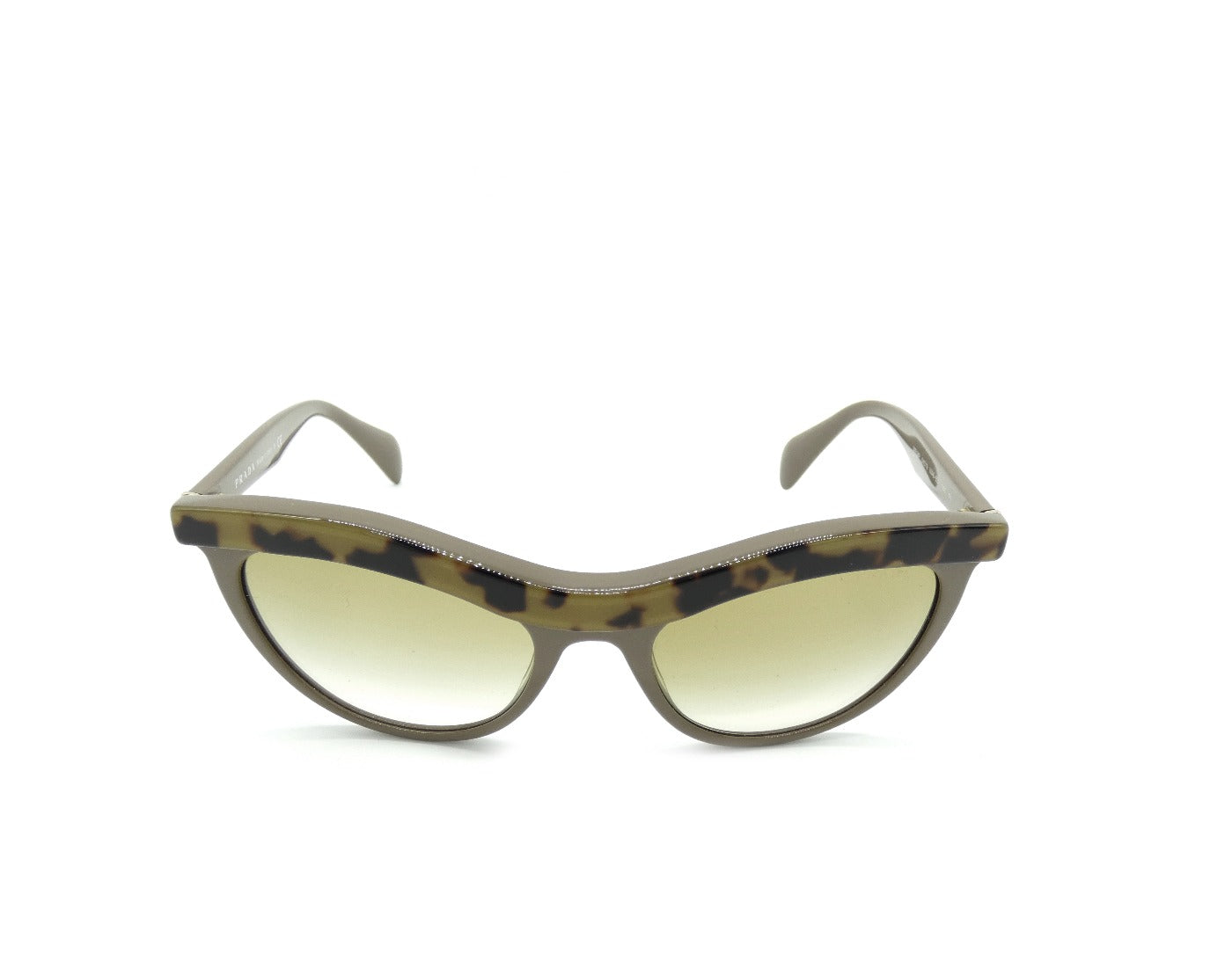 Prada Tortoise and Tan Cat Eye Sunglasses SPR06P Sunglasses Prada