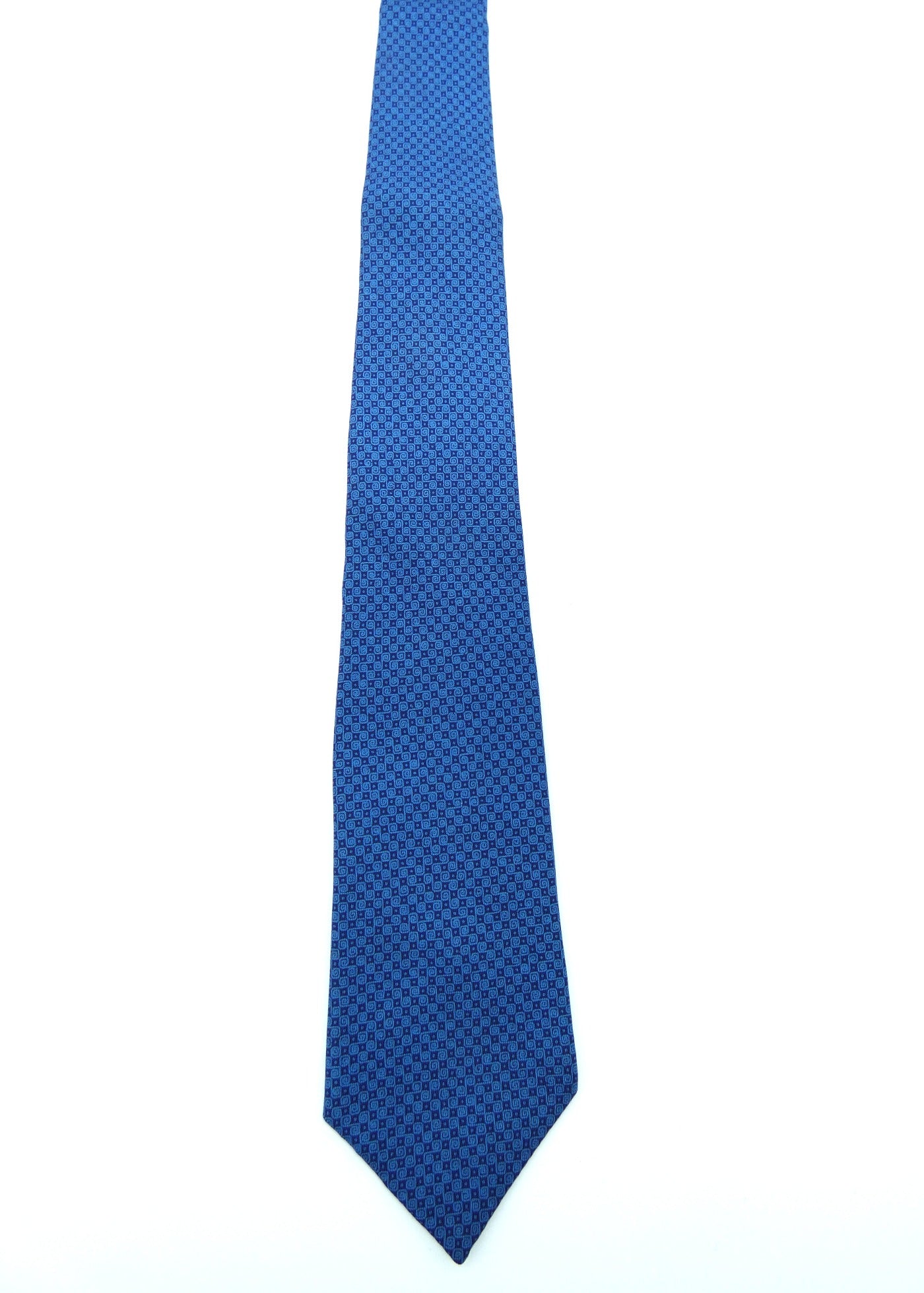 Hermès Blue on Blue Graphic Silk Tie Ties Hermès