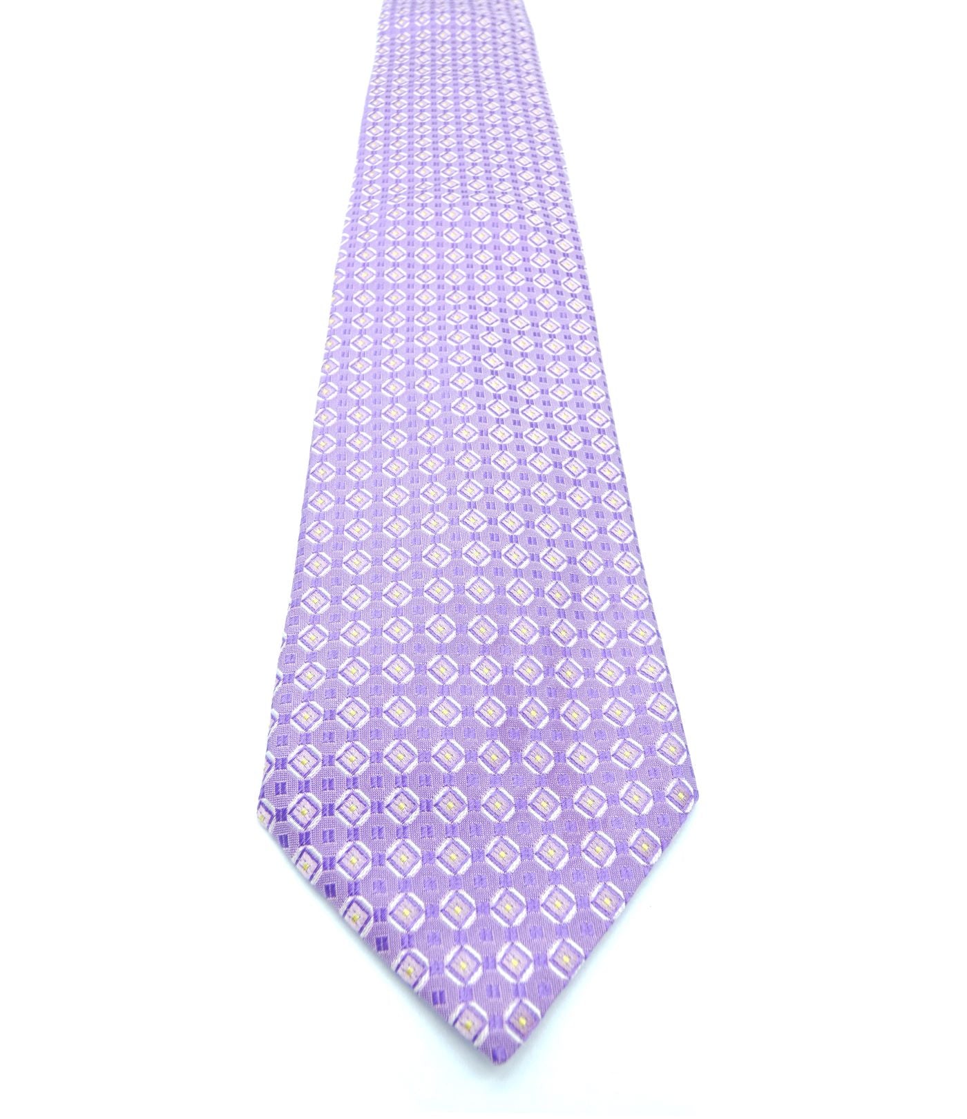 Hugo Boss Lilac Graphic Silk Tie