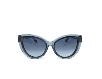 Balenciaga Grey and Blue Cat Eye Twist Sunglasses BA26