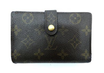 Louis Vuitton Vintage Brown and Monogram Kisslock Wallet Wallet Louis Vuitton