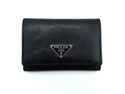 Prada Black Saffiano Card Case