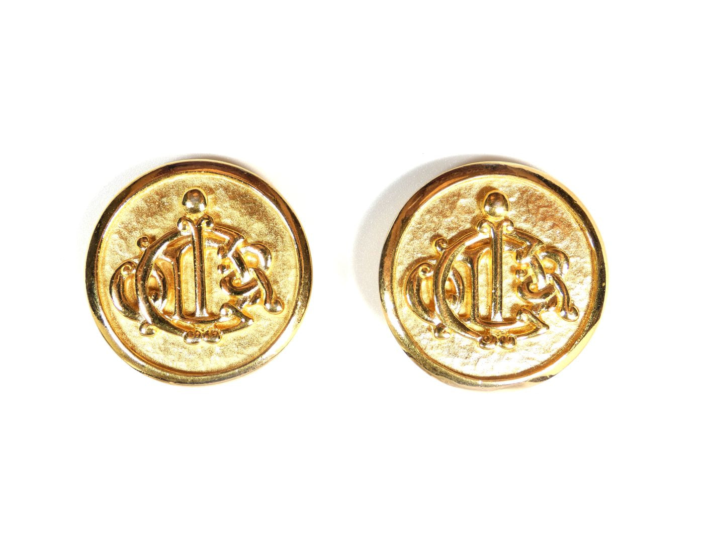 Christian Dior Logo Earrings Earrings Christian Dior