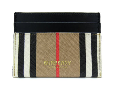 Burberry Sandon Canvas & Leather Card Case Wallet Burberry