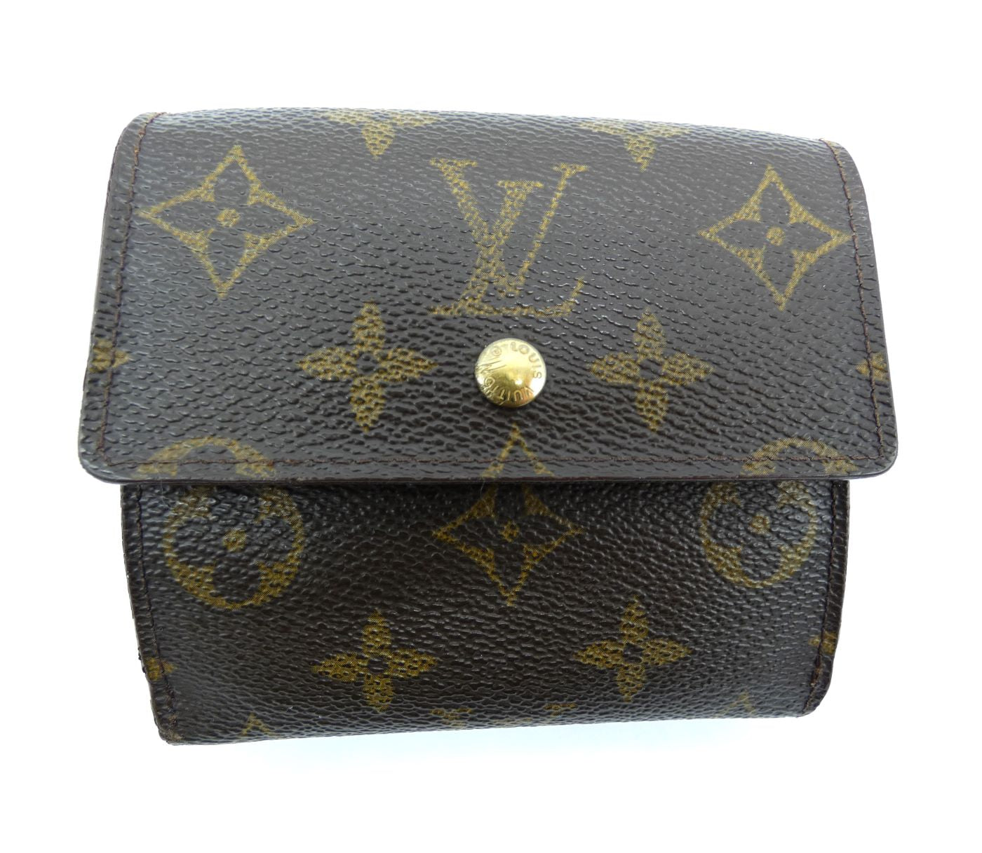 Louis Vuitton Vintage Brown and Monogram Portofeuil Elise Wallet