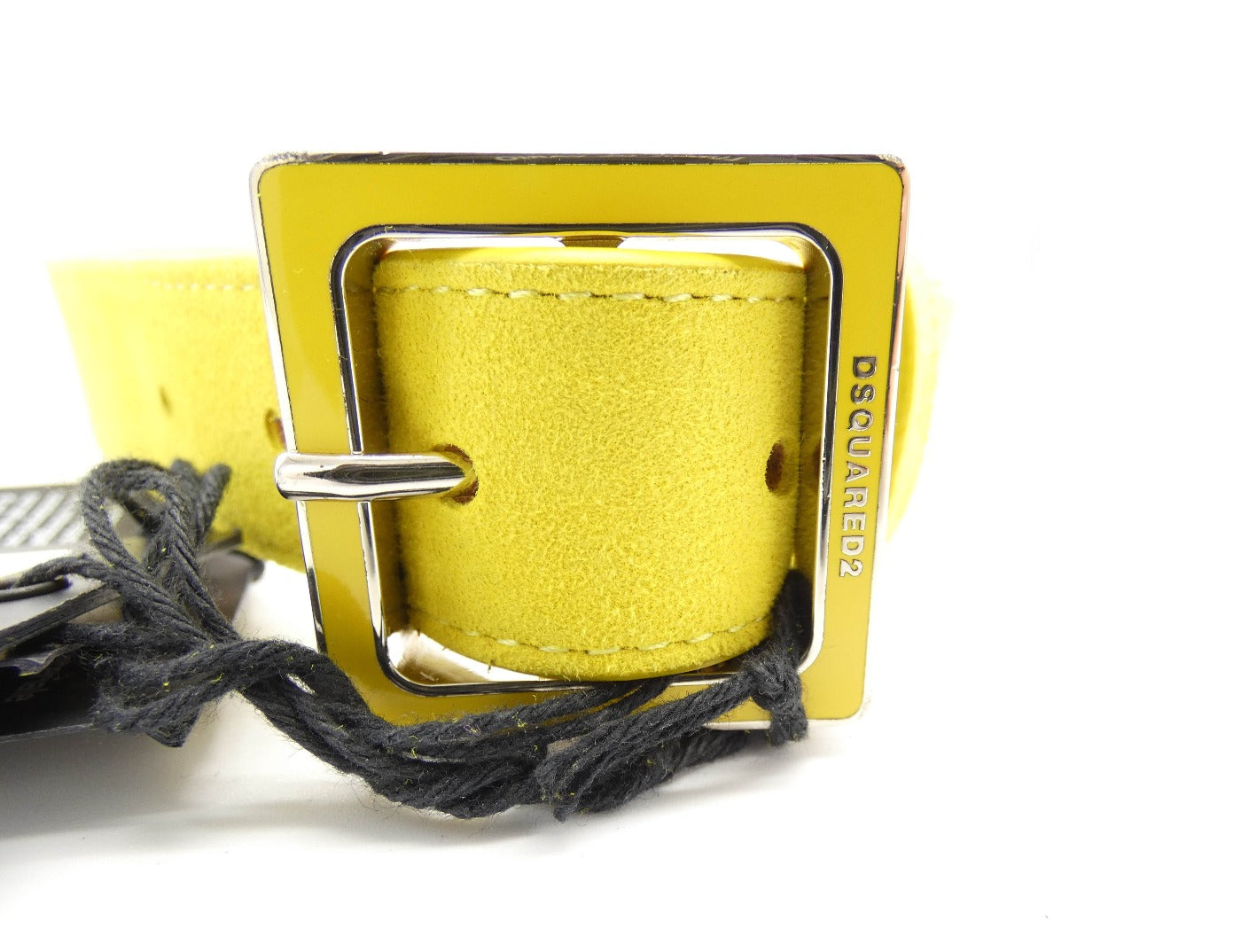 DSquared2 Yellow Suede Belt Belt DSquared2