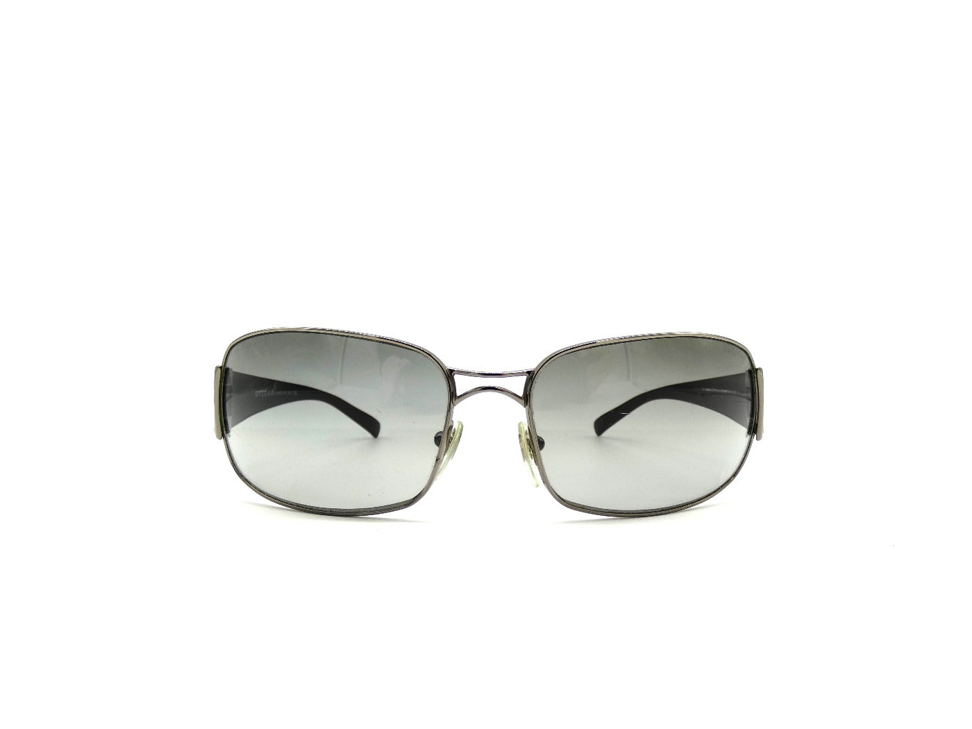 Bvlgari Black and Silver Sunglasses 554