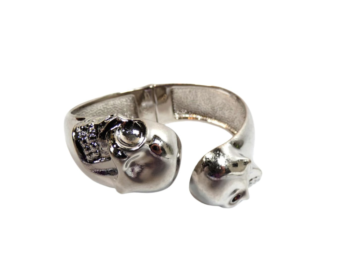 Alexander McQueen Antique Silver Skull Bangle