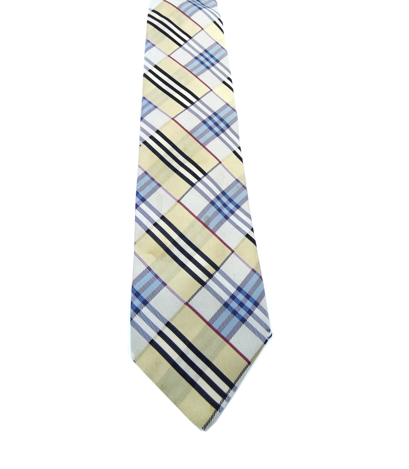 Burberry Classic Nova Check Patchwork Silk Tie