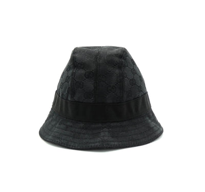 Gucci Black GG Canvas Bucket Hat Hats Gucci