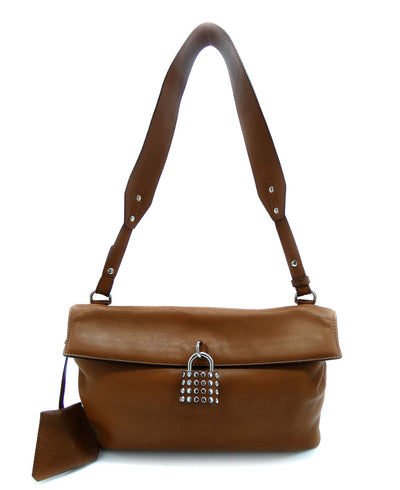 Burberry Brit Dalston Caramel Leather Shoulder Bag