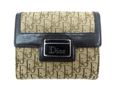 Christian Dior Tan Oblique Street Chic Compact Wallet