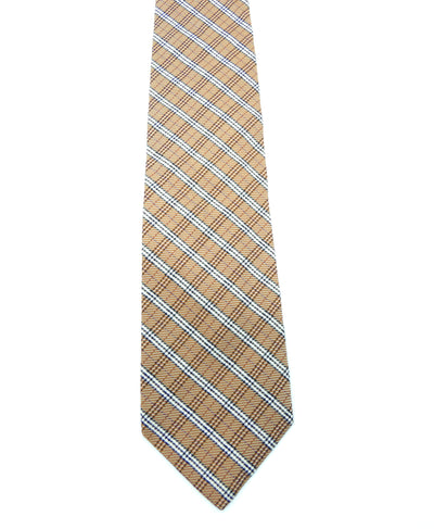 Burberry Classic Nova Check Orange Silk Tie