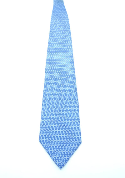 Balenciaga Graphic Blue Tie