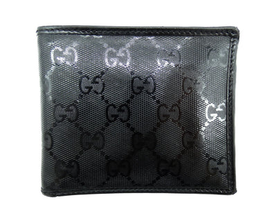 Gucci GG Black Imprime Men's Leather Wallet