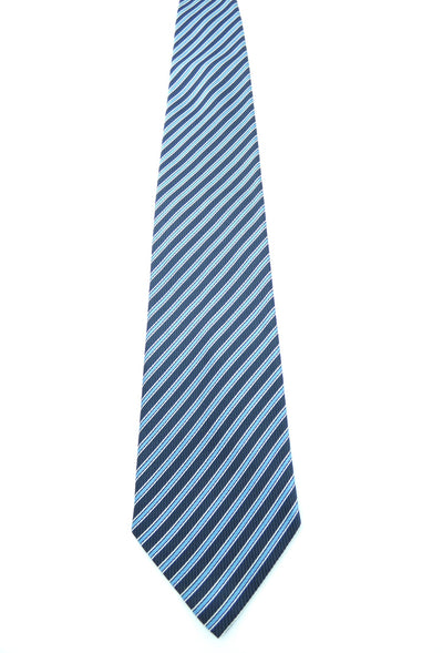 Balenciaga Graphic Blue Striped Tie