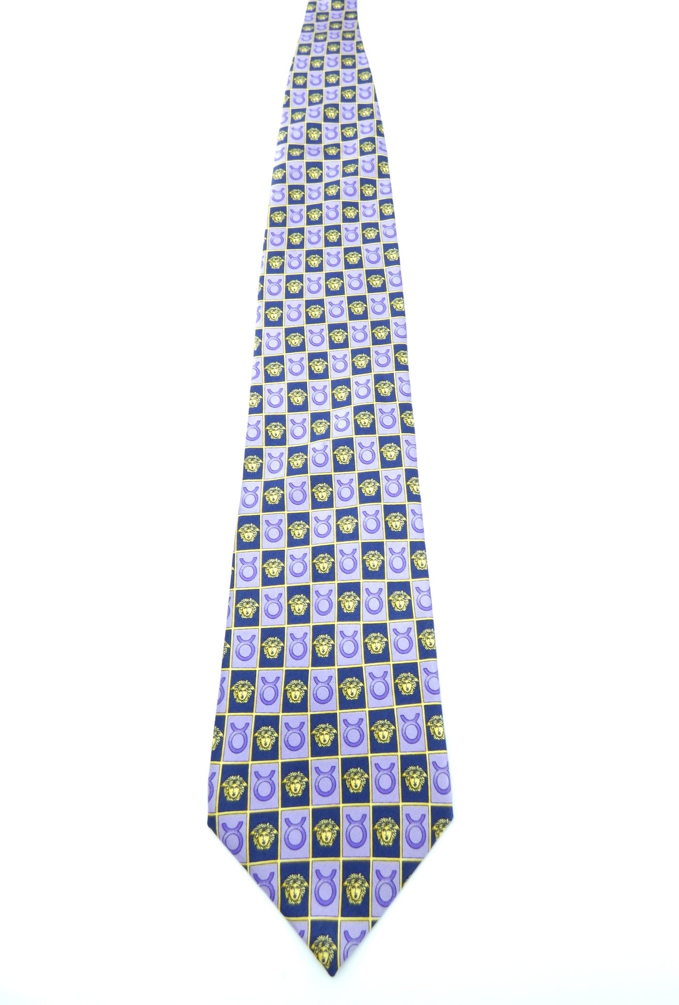 Gianni Versace Taurus Medusa Graphic Silk Tie