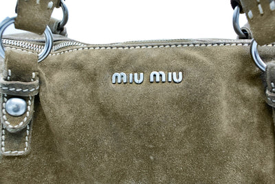 Miu Miu Vintage Brown Suede Fringed Large Tote