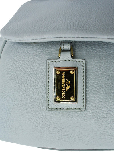 Dolce & Gabbana Miss Sicily Blue Leather Bag