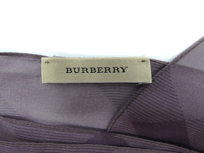 Burberry Silk Giant Nova Check Lilac Scarf