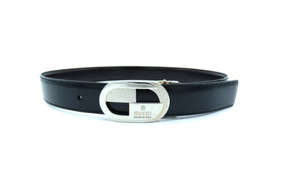 Gucci Vintage Sterling Silver Plated Reversible Belt