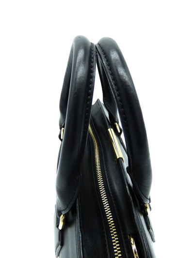 Burberry Black Leather Small Clifton Handbag