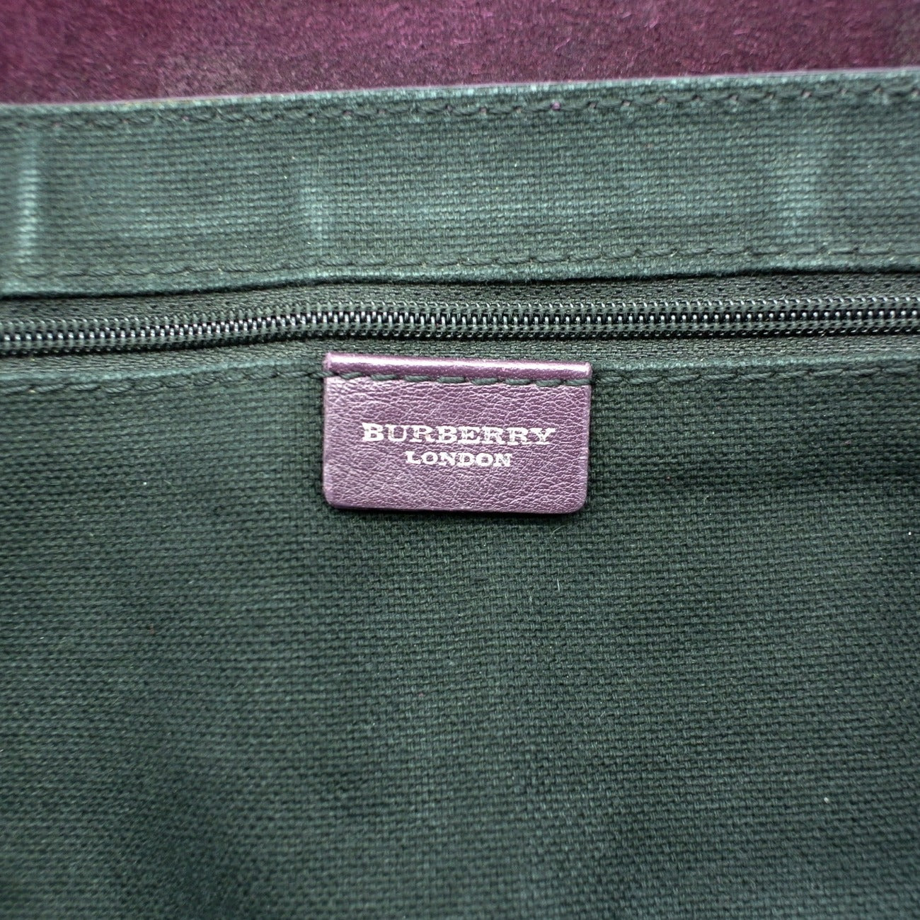 Burberry Bordeaux Suede Fringed Bag