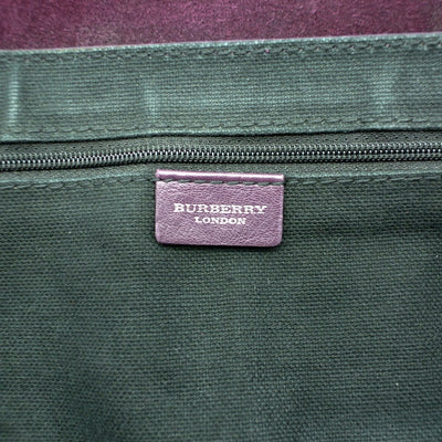 Burberry Bordeaux Suede Fringed Bag