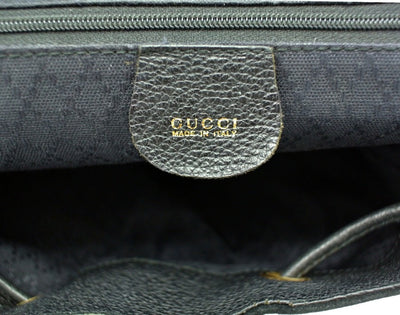 Gucci Black Vintage Suede Backpack Bag, Backpack Gucci