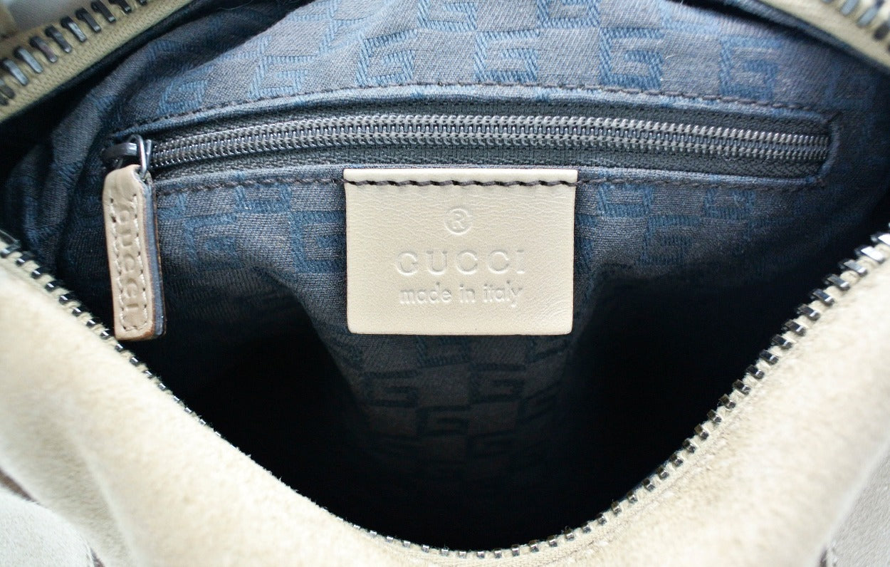 Gucci Sand Suede Square Handbag Bag Gucci