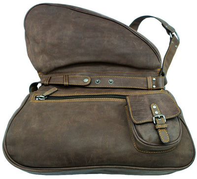 Christian Dior Brown Gaucho Double Saddle Bag