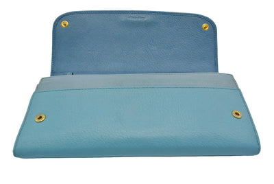 Miu Miu Blue Leather Two Way Bag/Wallet