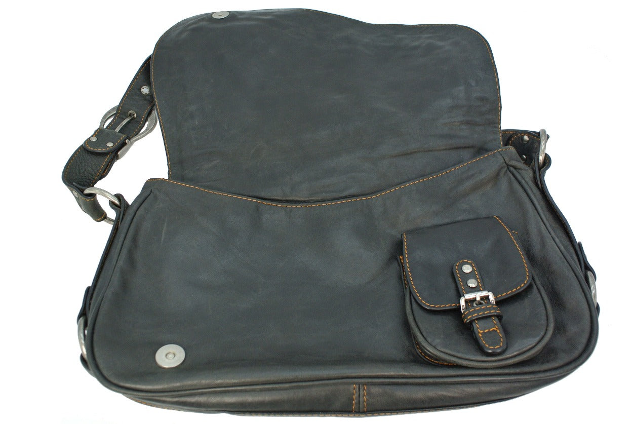 Christian Dior Dark Brown Gaucho Saddle Bag Bag Christian Dior