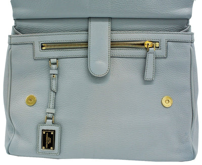 Dolce & Gabbana Miss Sicily Blue Leather Bag