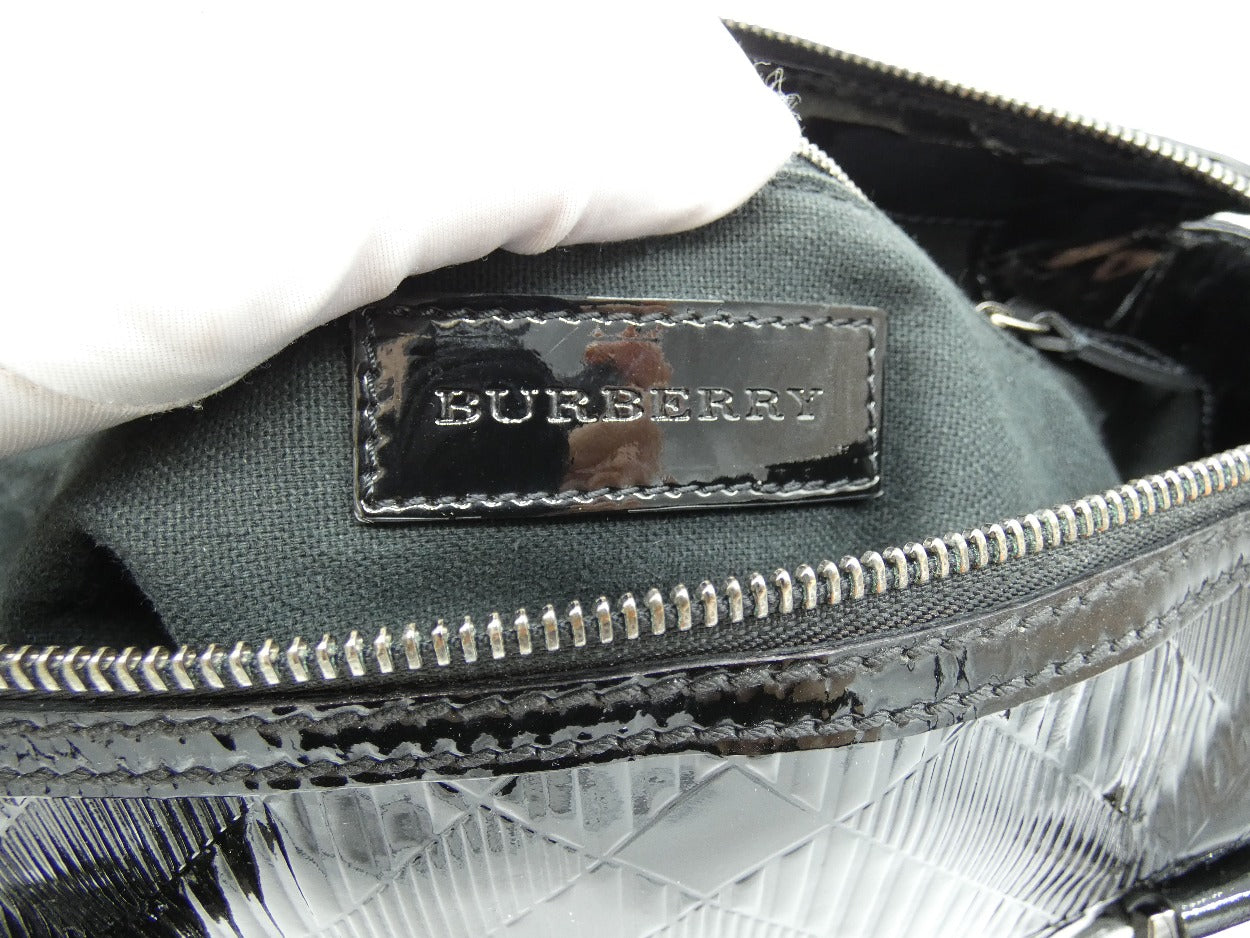 Burberry Anford Black Patent Bag